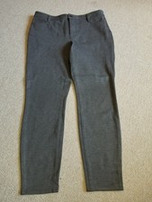 Womens Pants-TALBOTS-grey stretch knit jean-style "Soho 5-Pocket Jegging"-8P