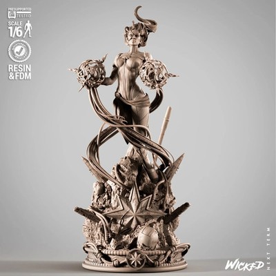 3D Printed 16K Fan Made WICKED - Captain 2025 Sculpture 1/6 scale