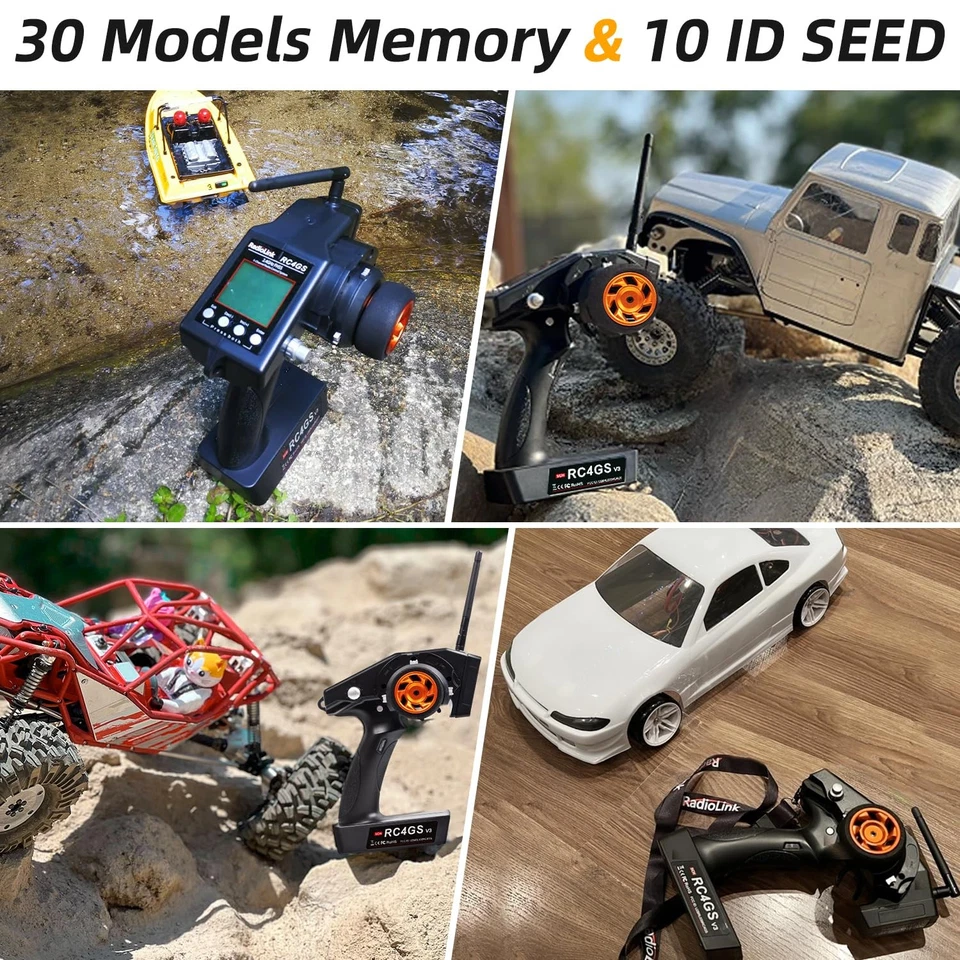 RC4GS V3 5 Channels RC Transmitter and Receiver, 2.4GHz Surface Remote Contro... - Image 4 of 4