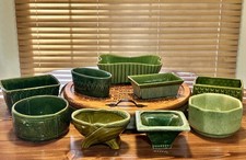 Mix and Match from these Vintage Green Pottery Planters Imperial Colonial McCoy