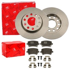 TRW Dischi Freno 255mm + Pastiglie Posteriore Adatto A per Audi A4 8E B6 B7 +