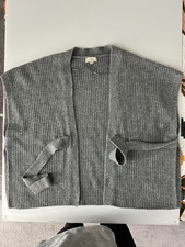 Loft Grey Sweater Best With Tie XS/S