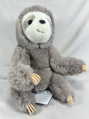 Douglas Cuddle Toys Lizzie Sloth Soft Plush Stuffed Animal Grey 9'' Cute Toy 4620