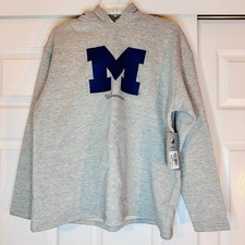 University of Michigan Wolverines Women  s Hoodie M Gray NWT Sparkle Rhinestone
