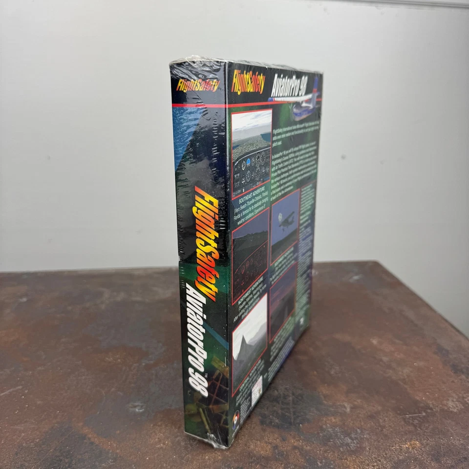 FlightSafety AviatorPro 98 Adventure Ad On PC for Flight Simulator 98 NEW SEALED - Image 4 of 4