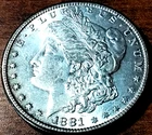 1881 S Morgan Silver Dollar Nice AU