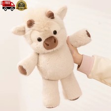 Adorable Highland Cattle Plush Toy 45Cm - Huggable Running Cow Stuffed Animal Ma