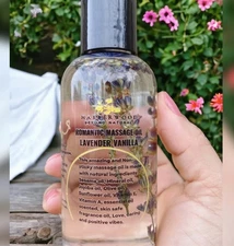 Romantic Massage and Body Oil for Couples with Vitamin E, Organic Oil Non Sticky