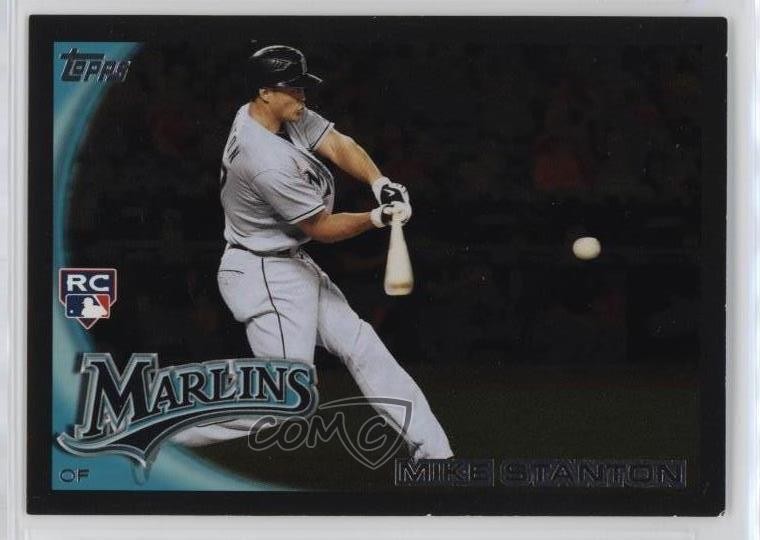 2010 Topps Update Wal-Mart All-Black Giancarlo Stanton #US-50 Rookie RC t1s