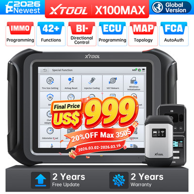 XTOOL X100MAX IMMO Programmer Diagnostic Tool Car OBD2 Scanner ECU Programming