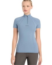 LeMieux Mia Mesh Short Sleeve Base Layer Ice Blue