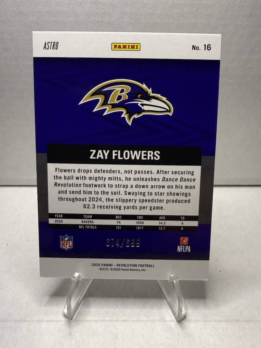 2025 Panini Revolution - Zay Flowers #16 Green Astro /699 | eBay
