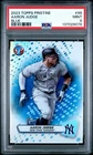 2023 Topps Pristine #245 Aaron Judge Blue Refractor /75 NY Yankees PSA 9 MINT