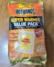HotHands Super Warmers (10 Warmers) Large Size 18 Hours Of Heat New
