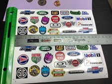 1/10 RC Scale Buggy Truggy CLEAR Vinyl Sponsor Decal Sticker Sheet U Cut