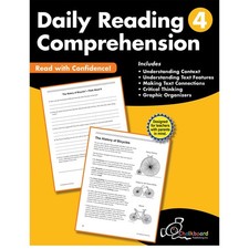 Daily Reading Comprehension Grade 4 Chalkboard Publishing Workbooks - pape...
