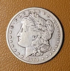 1901 -O Morgan Silver Dollar $1 o New Orleans Silver 0.9 Fine
