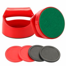 1 Set 100mm Air Hockey Pushers and Air Hockey Pucks Great Goal Handles Pusher...