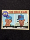 1968 Topps Nolan Ryan rookie card. Clean sharp corners-excellent condition.
