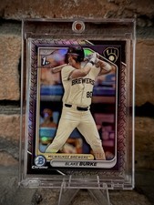 2024 Bowman Draft #BDC-95 Blake Burke Chrome Steel Metal Refractor #/100