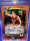 2025 Bowman Chrome 1st Yarden Garzon Autograph Orange Refractor 05/25 Maryland