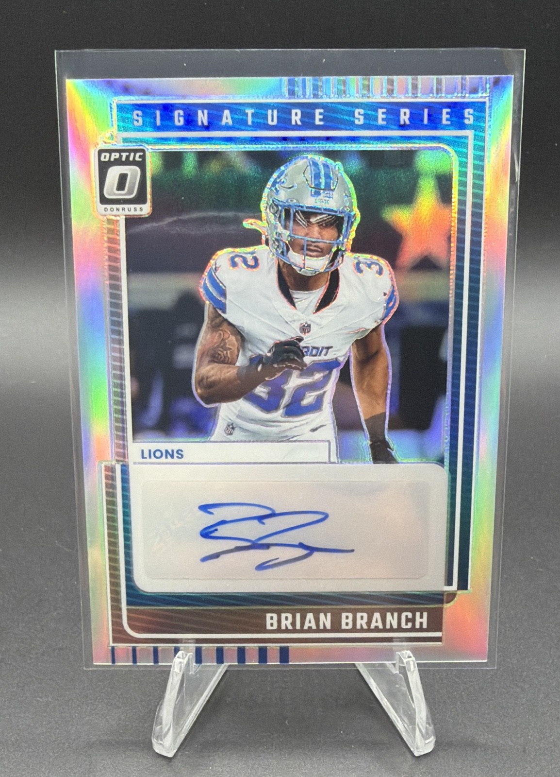 2025 Panini Donruss Optic - Signature Series Holo Brian Branch #SSH-BB (AU)