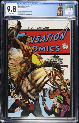 Sensation Comics #1 Phil Jimenez Fanexpo Acetate Variant CGC 9.8