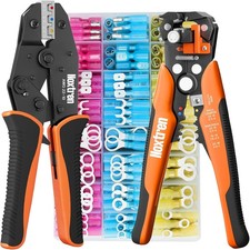 Crimping Tool For Heat Shrink Connectors, 310PCS AWG 22-10 Waterproof Automotive