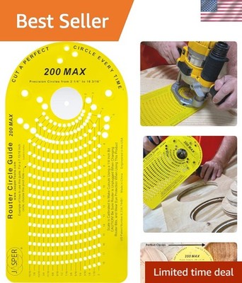 Jasper Model 200 Circle Guide Kit, Circle Cutting Guide for Plunge Routers