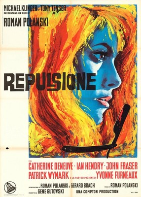 REPULSION, POLANSKI ROMAN, REPRO POSTER, 1965, VINTAGE CINEMA, HQ