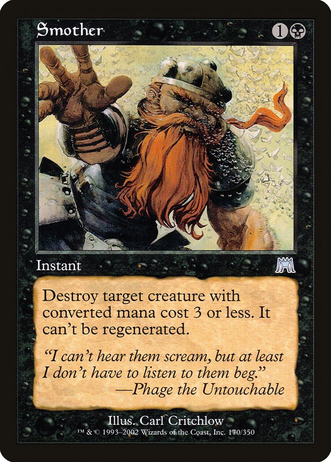 MTG Smother Onslaught 170 Regular Uncommon