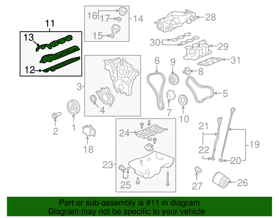 Cubierta del árbol de levas lateral del pasajero GM 12641260 genuina Foto 4 de 4