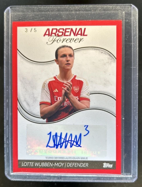 2023-24 Topps Arsenal Forever Lotte Wubben-Moy Women's Auto Autograph Red #3/5