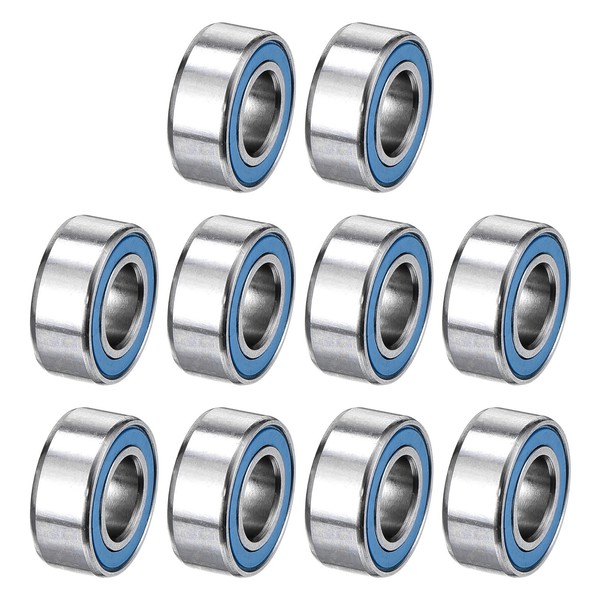 10 StüCk MR105-2RS Kugellager FüR ABEC-7, 5X10X4Mm Doppelt Abgedichtet-image