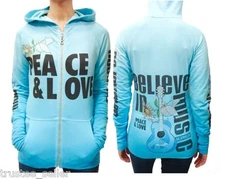 BEJEWELED Susan Pixel Swarovski Crystals PEACE LOVE Hoodie Jacket B Charm