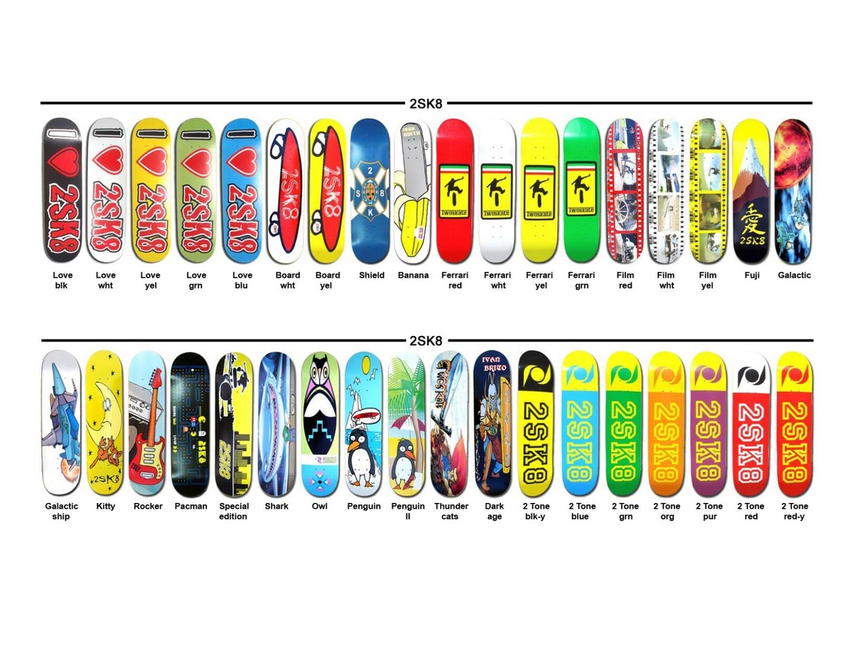 2SK8 Skateboard Deck - Free Griptape! Canadian Maple