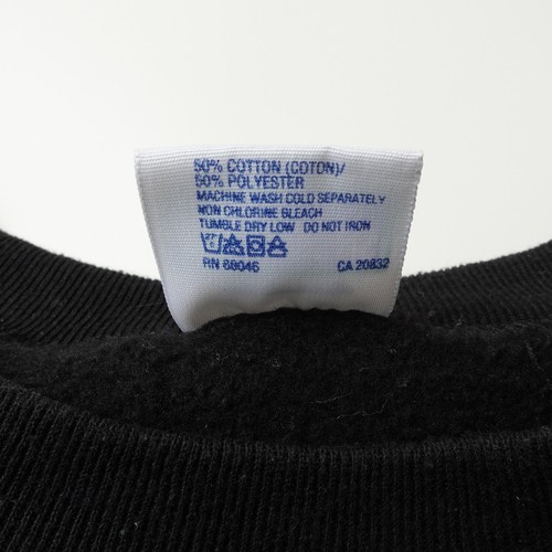 Vintage 90s Discus Athletic Sweatshirt Youth Size Large Blank Heavy Black USA - Picture 4 of 13