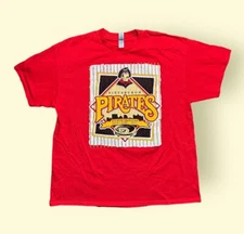 Pittsburgh Pirates Free T Shirt Friday 7/14/23 Men’s XL Red MLB Preowned