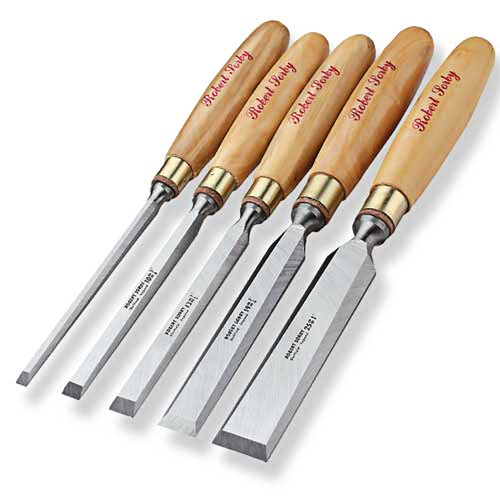 Robert Sorby 5pc. #5166 Bevel Edge Boxwood Chisel Set