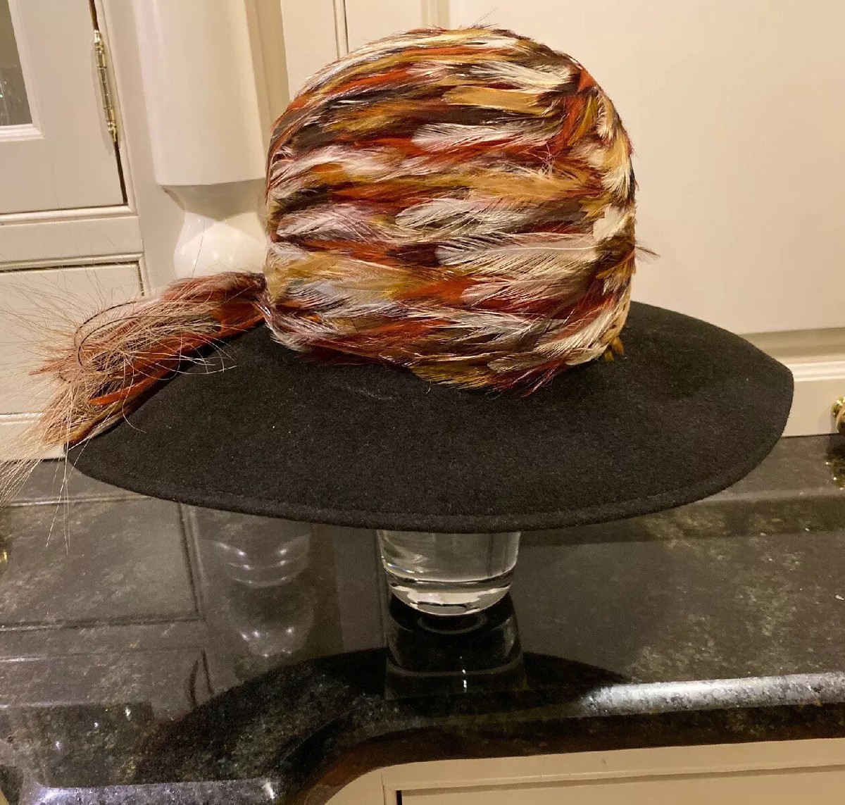 KOKIN New York Multicolor Feathered Hat. Fabulous! | eBay display picture 2