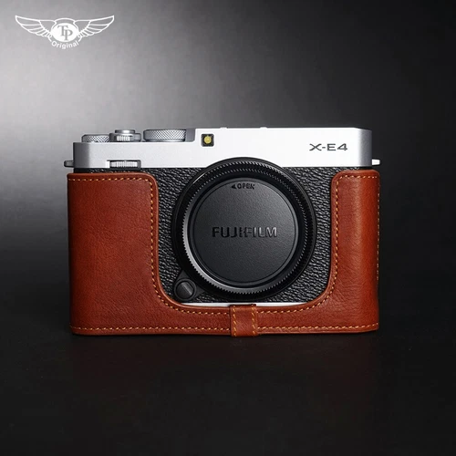 Echt Leder Half Case Kamera Retro Style Hülle für Fujifilm XE4 Handarbeit