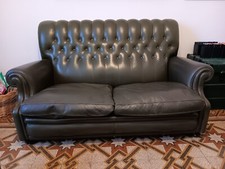 divano e poltrona in pelle Poltrona Frau modello Bonnie