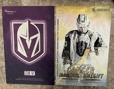 Vegas Golden Knights & Henderson Silver KnightsHockey Fights Cancer Game Posters