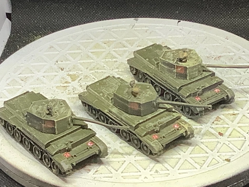 15mm Painted British WW II A 30 Challenger Plt (3 Tanks) - Image 3 of 4