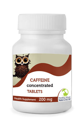 Caffeine 200mg Vitamins 1000 Tablets British Quality
