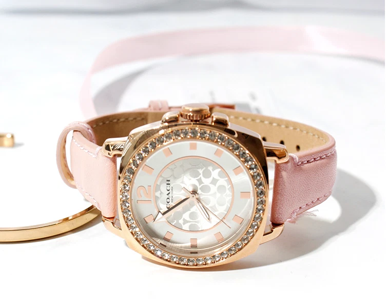 Coach watch shop women's pink