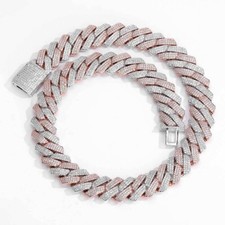 Cuban Chain Necklace Bracelets Two Colors 20m...