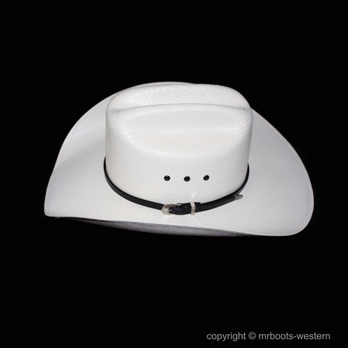 Two Western Leather Hat Band for Cowboy Hats Plain Black & Brown Leather - Picture 6 of 7