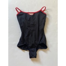 NWT Body Wrappers Premiere BlackCamisole Leotard P308 Size Child 12 - 14