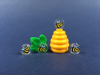 LEGO® Bienenstock Wilde Biene Bienen Volk Imker Pflanze NEU! Honig Tier Figur